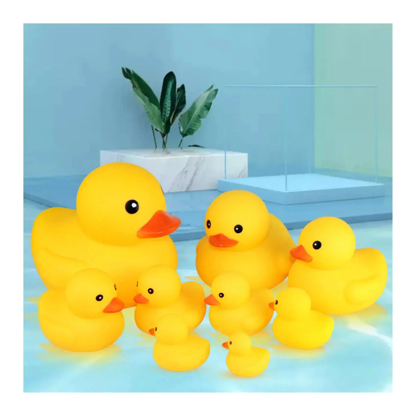 Floating Squeaking Pool Ducks | Shower Baby Duck Toys Swimcore