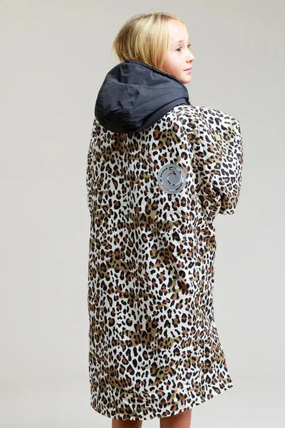 Kids After Swimming Robe | Unisex Kids Leopard Print Robe Swimcore