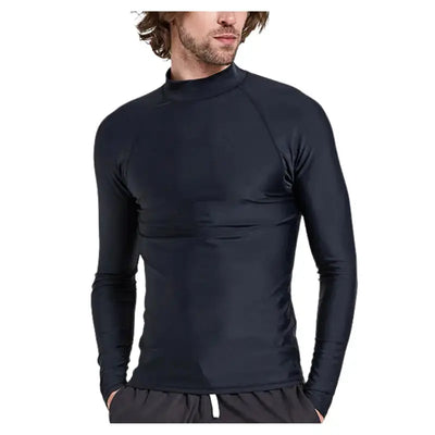 Swimming Mens Rash Guard | Long Sleeves Men Swim Shirt Swimcore