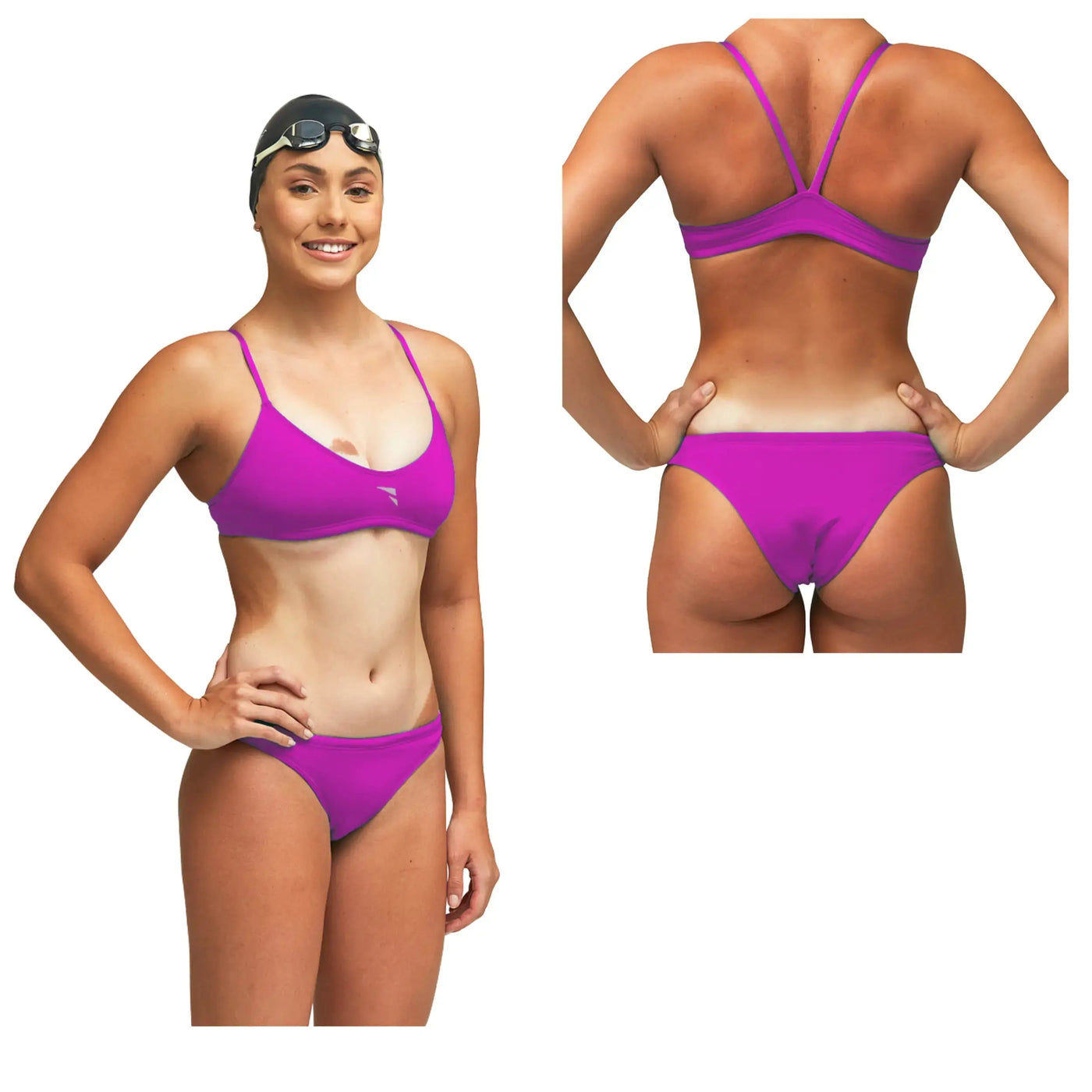 Women Training Pool Swimsuit | SUNKINI FAB Girls Two-Piece Swimwear Swimcore