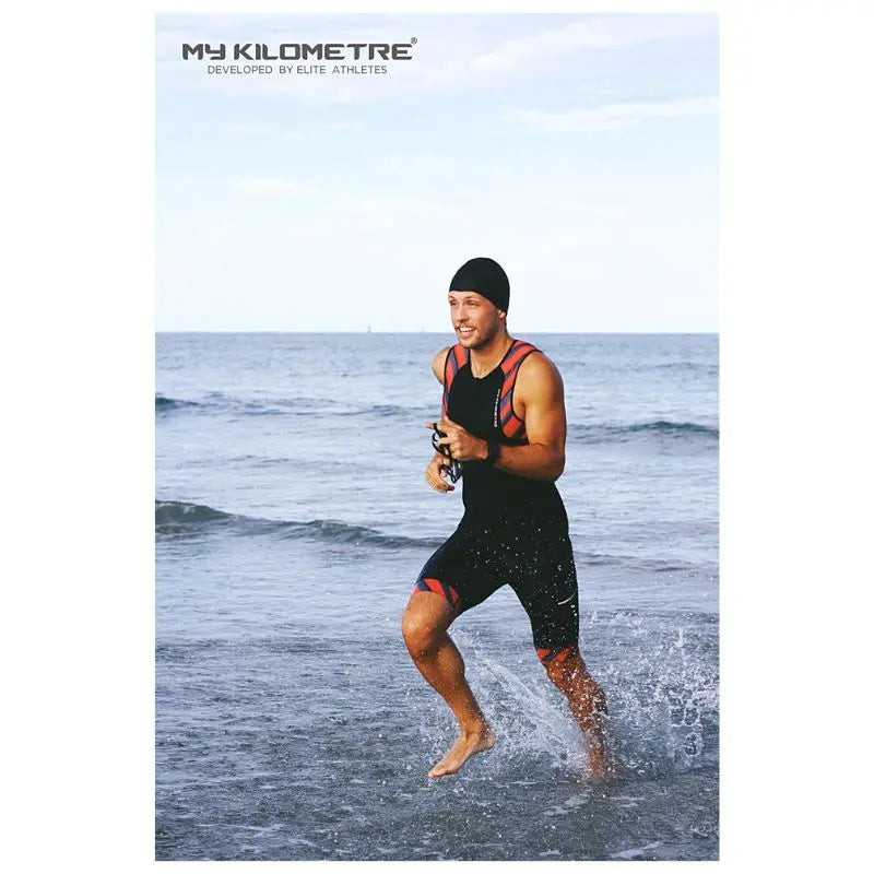 Men Triathlon Suit Sleeveless  Tri Race Suit Skinsuits Swim Cycle Run –  Swimcore